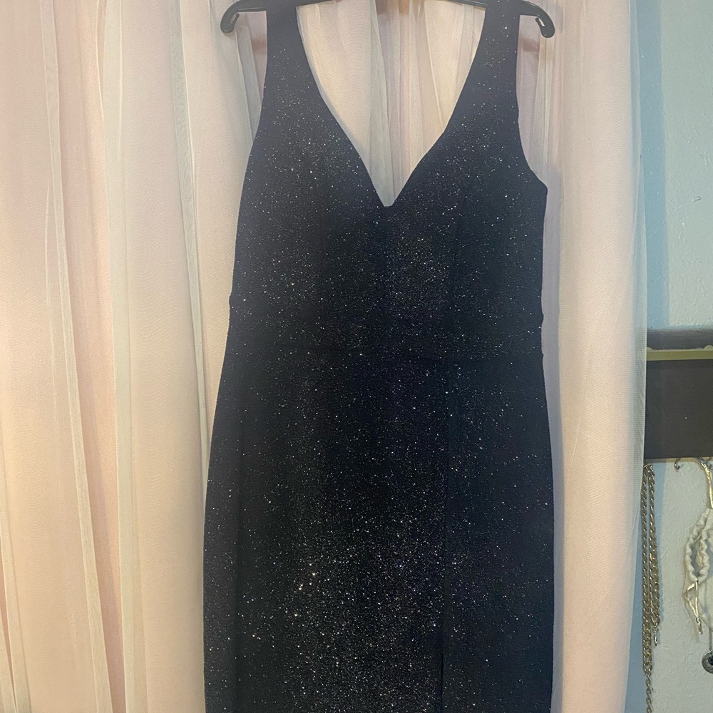 Stunning Navy Glitter Dress